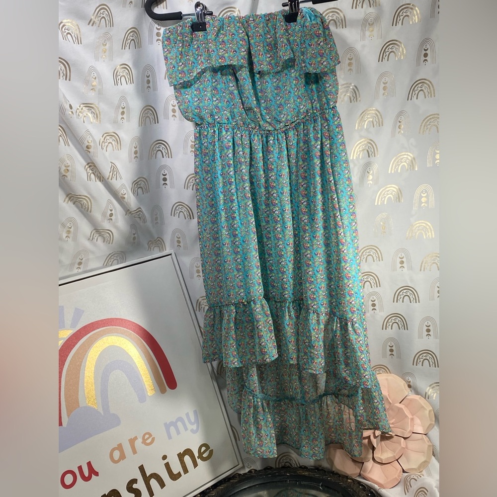 Body Central Blue Floral Dress